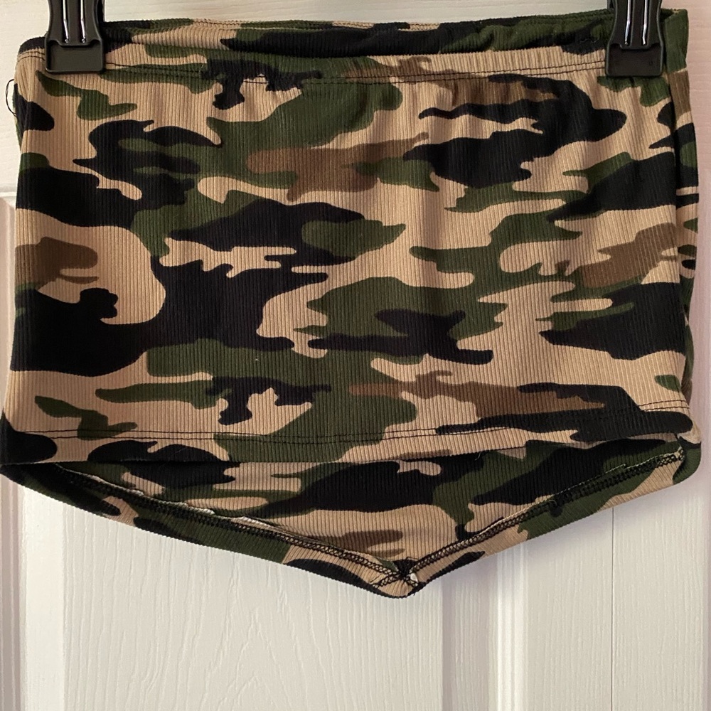 camo tube top